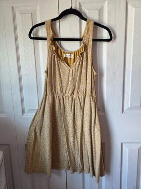 Lucky Brand Yellow Floral Mini Dress